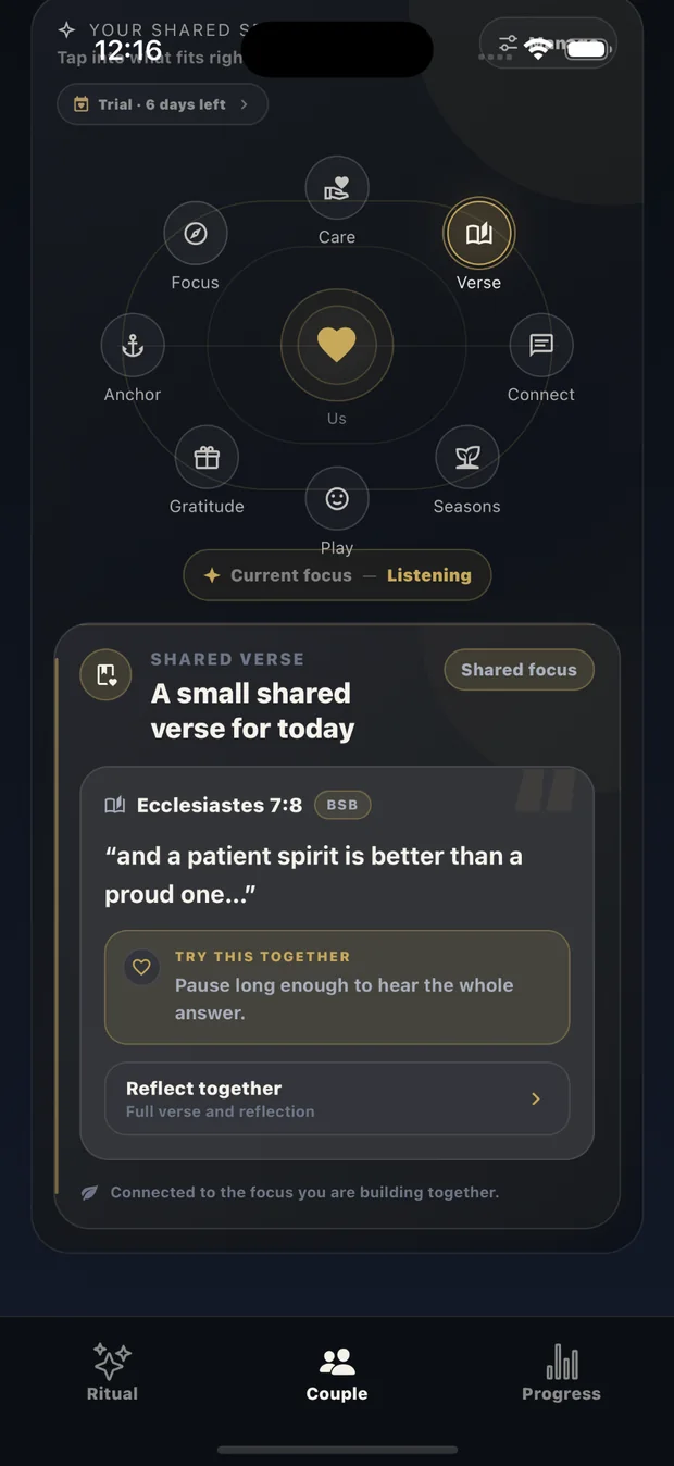Shared verse in Anchor Us